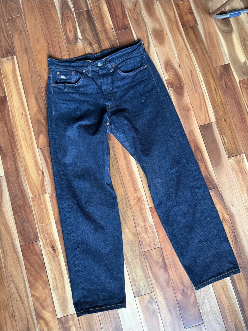 Ralph Lauren Double RL Men's Straight Dark Indigo Jeans five pocket vintage